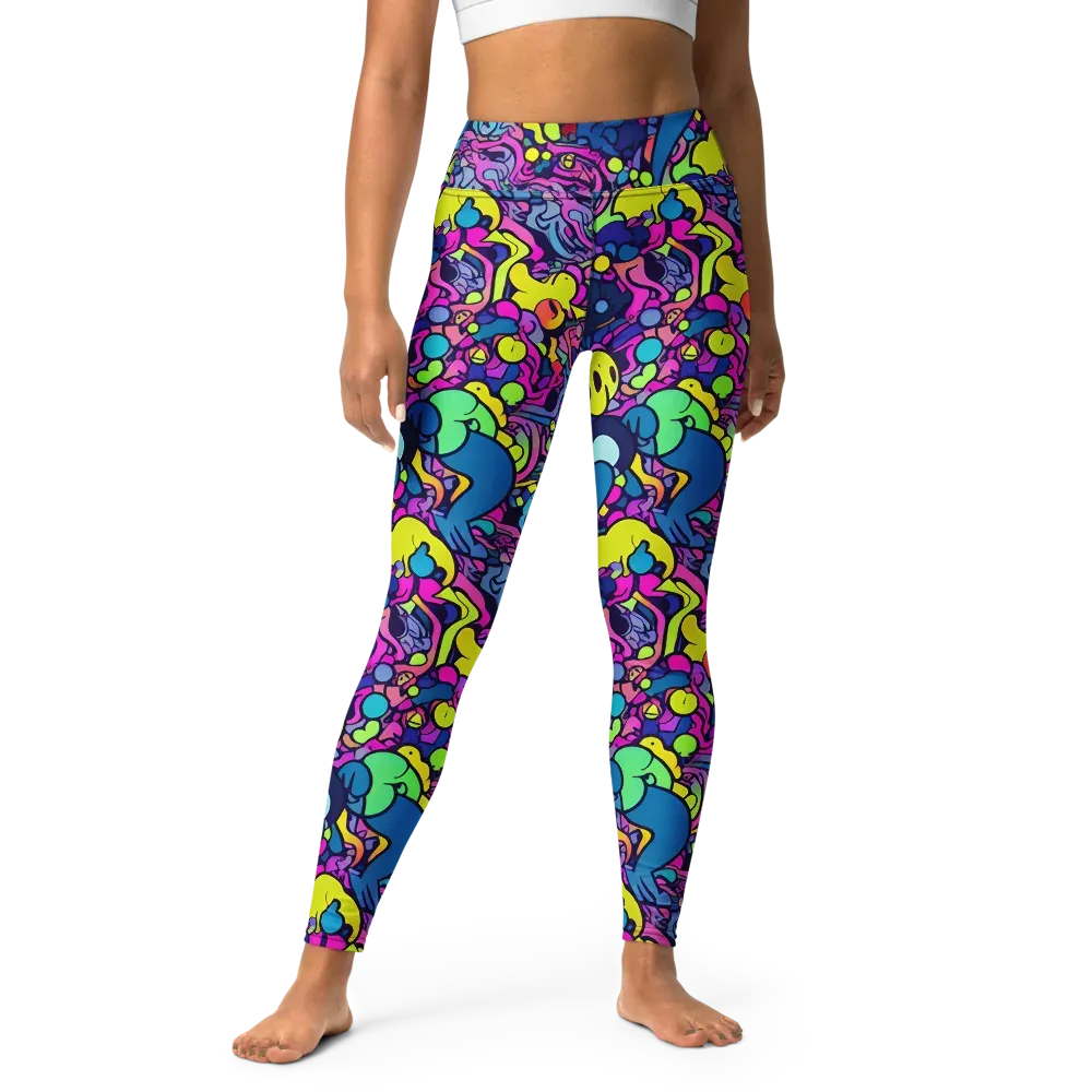 Electric Oddity on Yoga Leggings — Front
