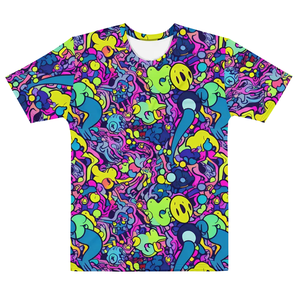 Electric Oddity on Men's Cotton Crew Neck T-Shirt — Front
