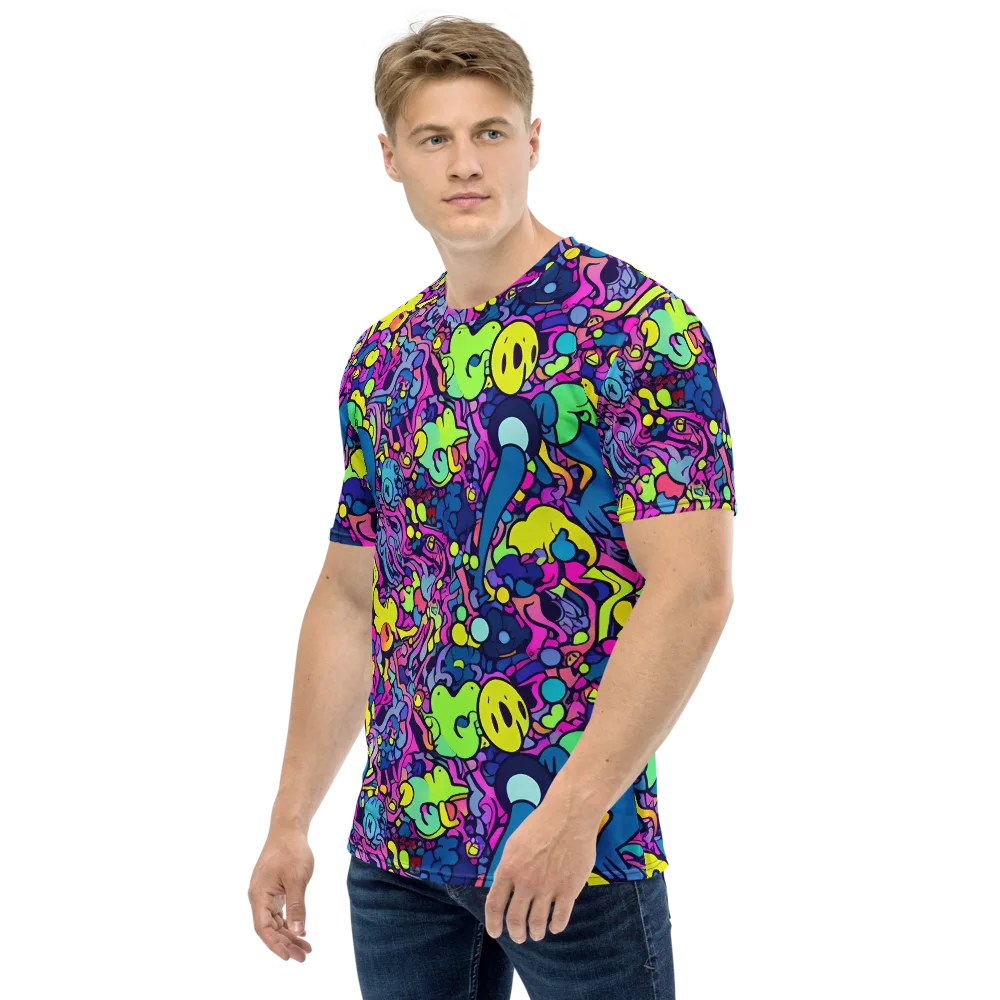 Electric Oddity on Men's Crew Neck T-Shirt — Left