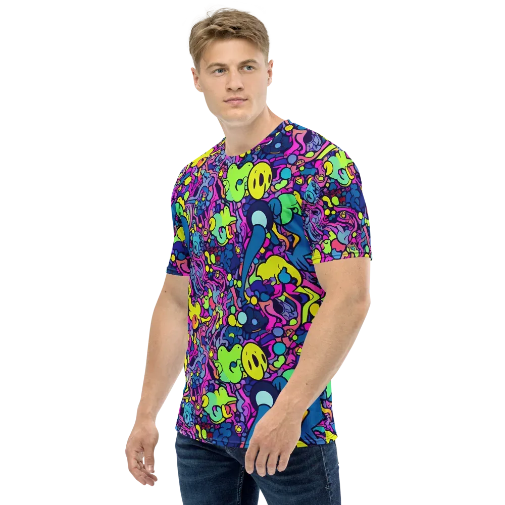 Electric Oddity on Men's Crew Neck T-Shirt — Left