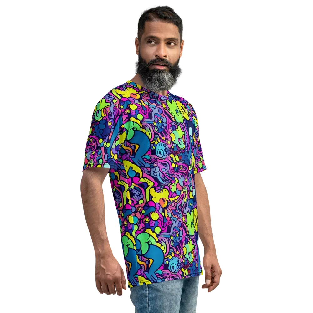 Electric Oddity on Men's Crew Neck T-Shirt — Right