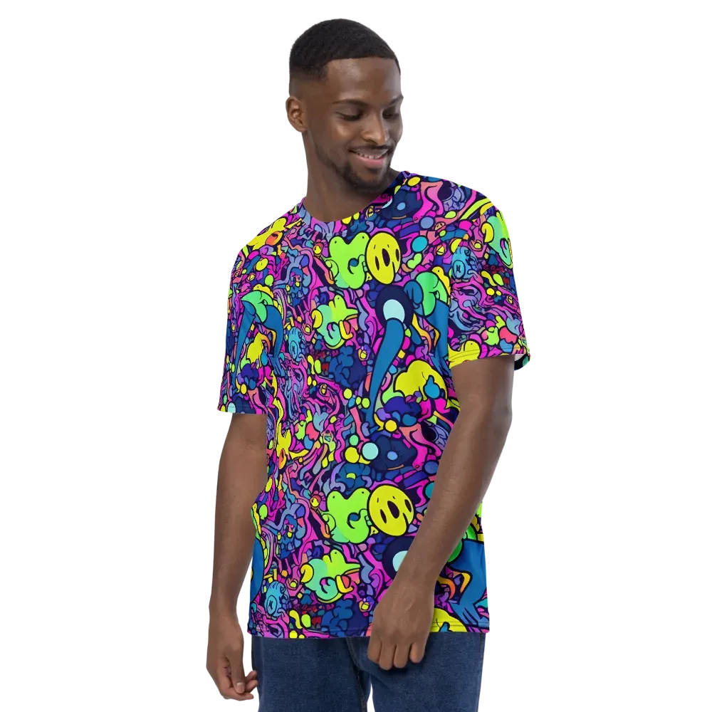 Electric Oddity on Men's Crew Neck T-Shirt — Left