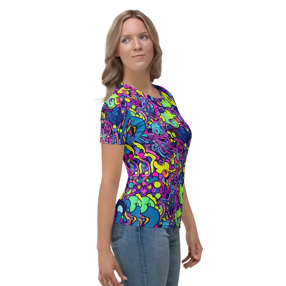 Electric Oddity on Women's Crew Neck T-Shirt — Right