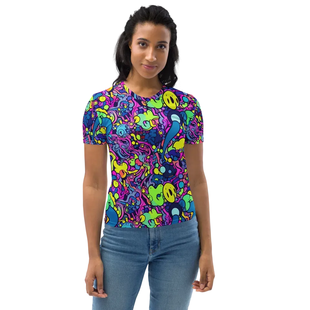 Electric Oddity on Women's Crew Neck T-Shirt — Front