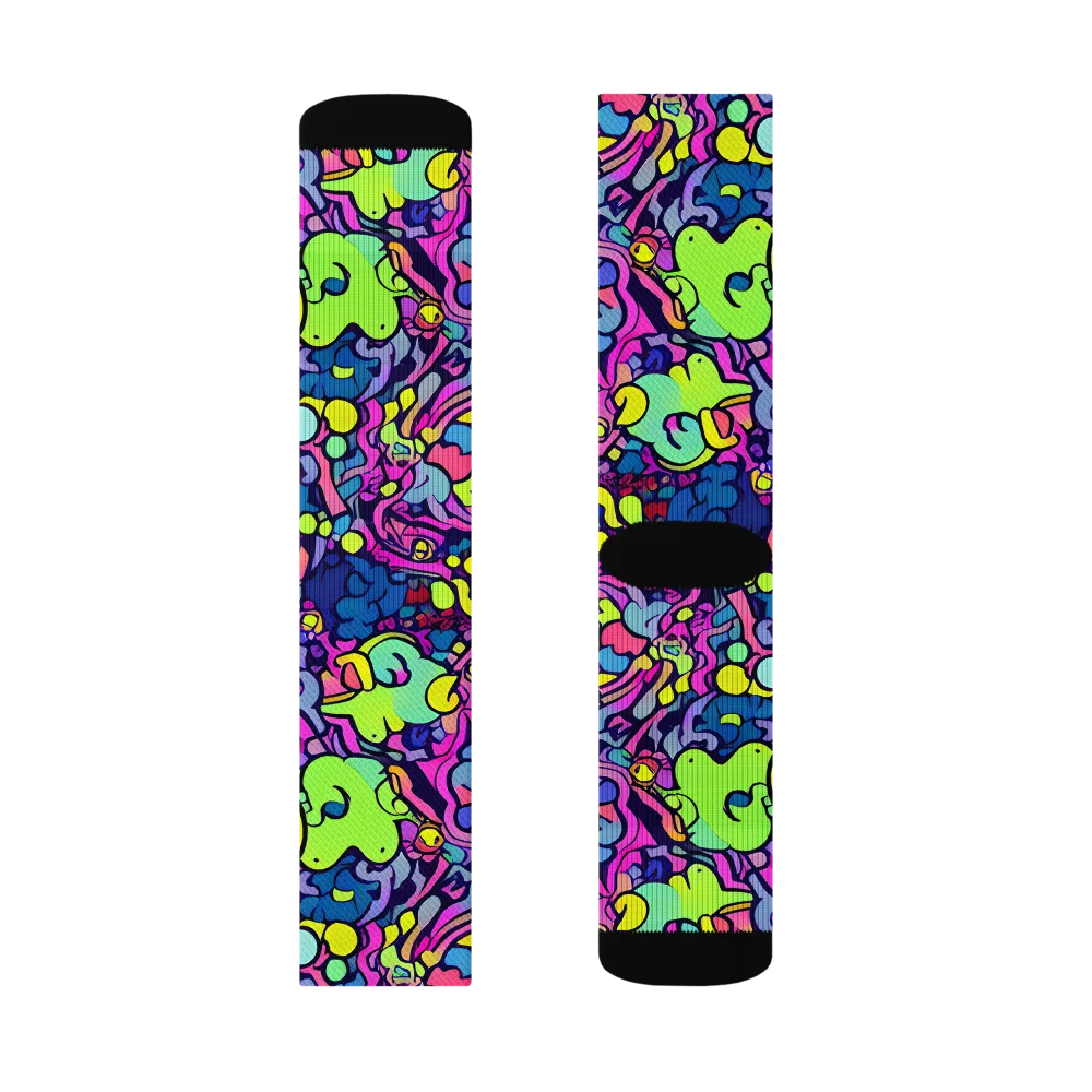 Electric Oddity on Socks — Right Sock