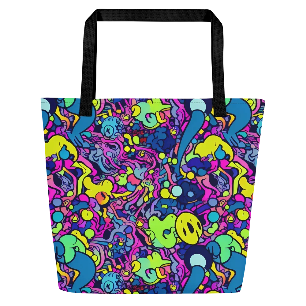 Electric Oddity on Large Tote Bag W/ Pocket — Front