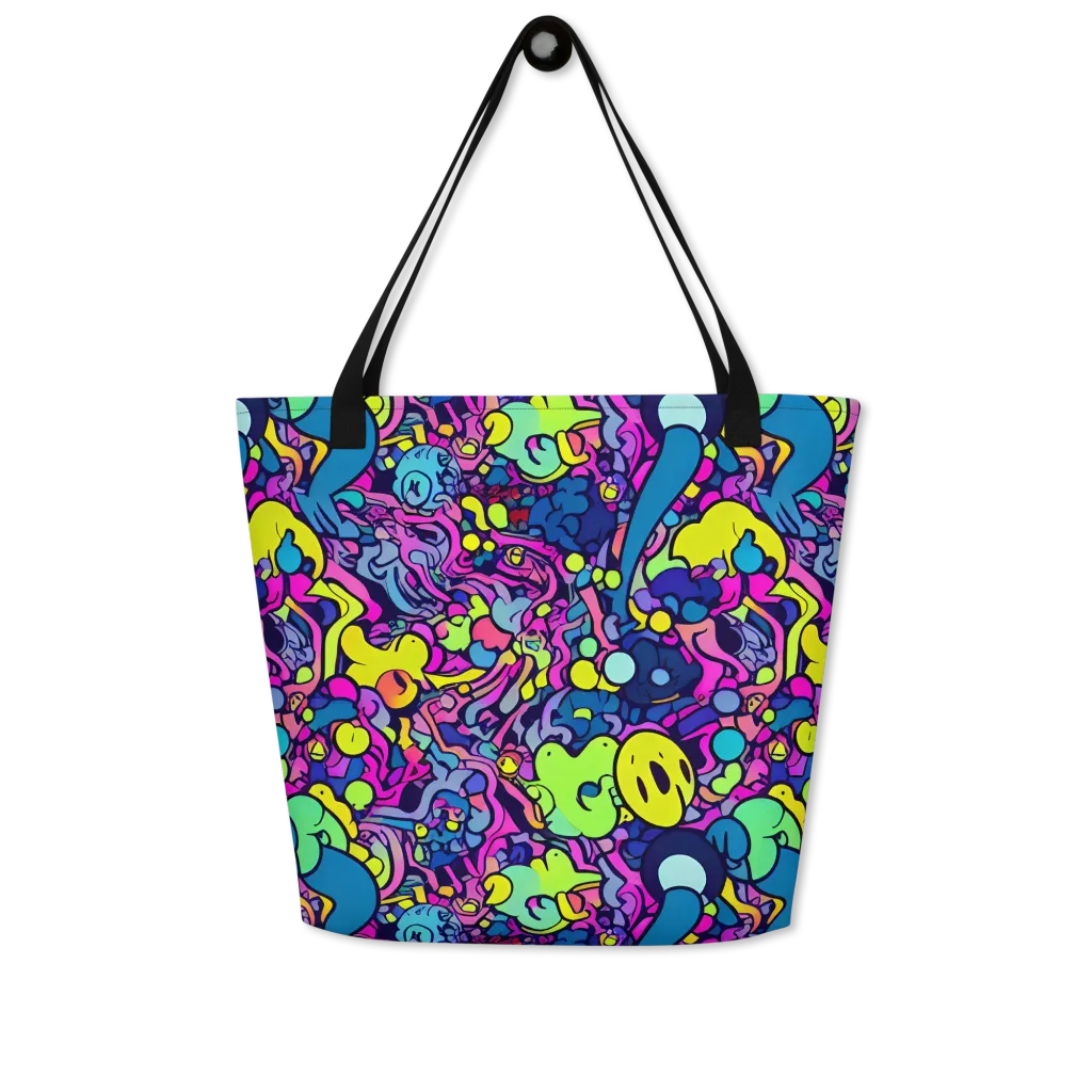 Electric Oddity on Large Tote Bag W/ Pocket — Front