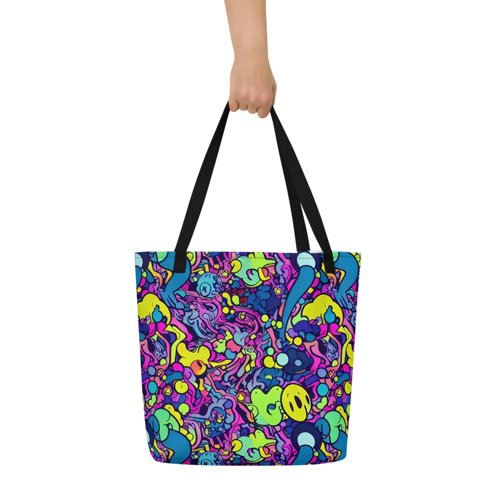 Electric Oddity on Large Tote Bag W/ Pocket — Front