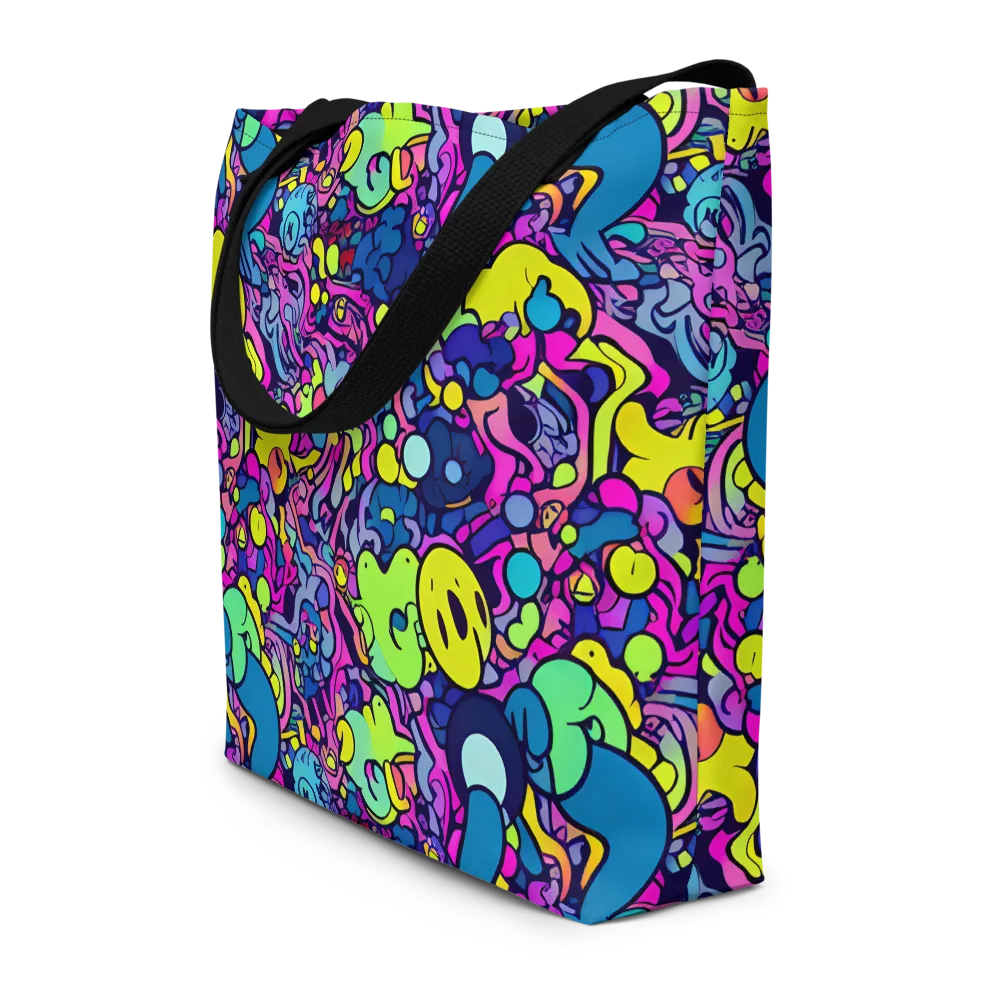 Electric Oddity on Large Tote Bag W/ Pocket — Front