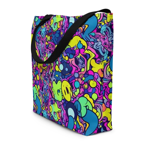 Electric Oddity on a Large Tote Bag W/ Pocket