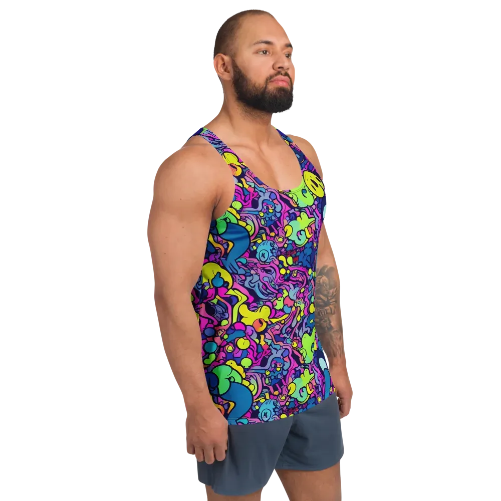 Electric Oddity on Men's Tank Top — Right Front