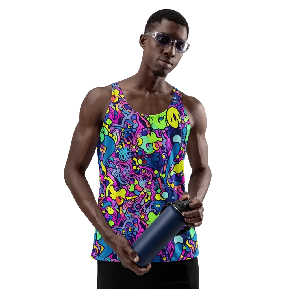 Electric Oddity on Men's Tank Top — Front