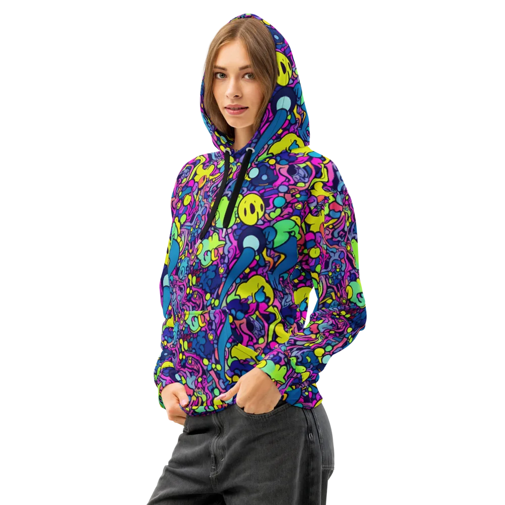Electric Oddity on Cotton Hoodie — Left Front