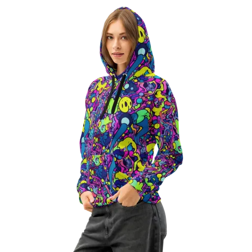 Electric Oddity on a Cotton Hoodie