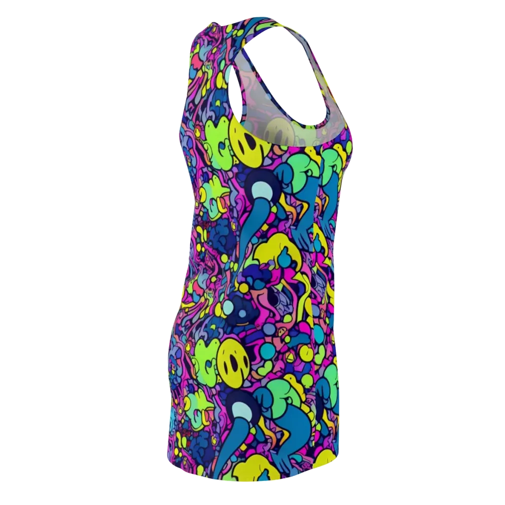 Electric Oddity on Racerback Dress — Back Side