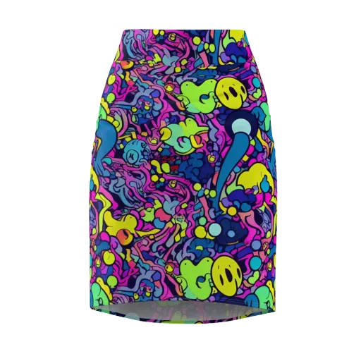 Electric Oddity on a Pencil Skirt