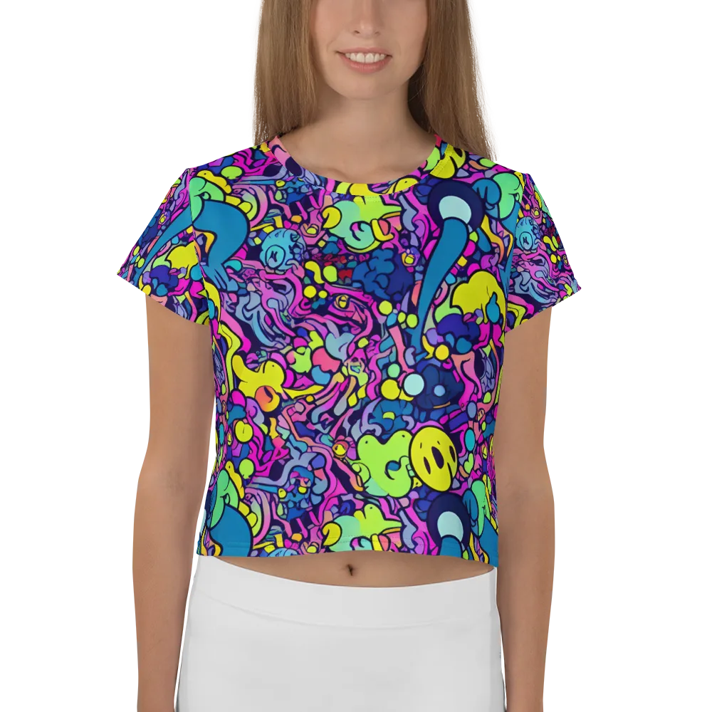 Electric Oddity on Crop Tee — Front