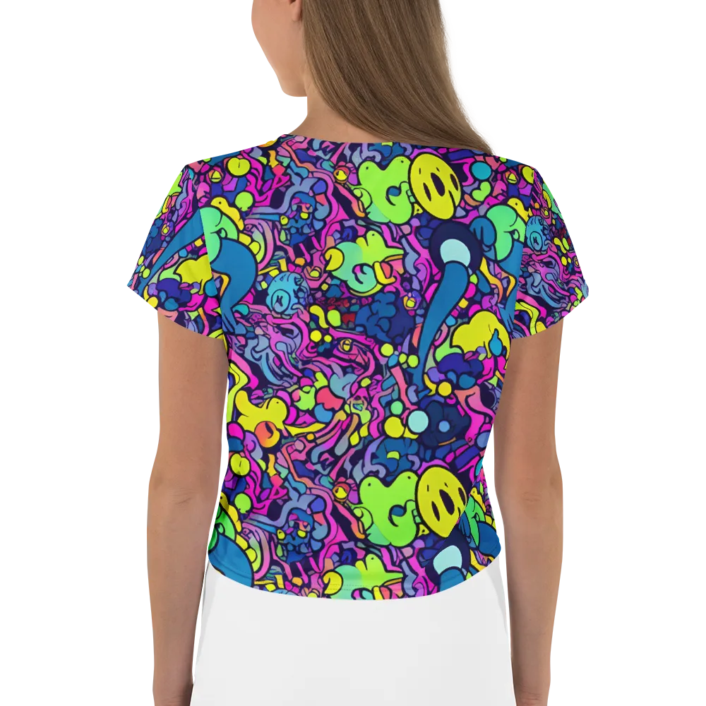 Electric Oddity on Crop Tee — Back