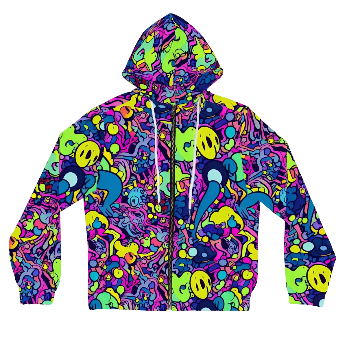 Electric Oddity on Women's Full-Zip Hoodie — Front