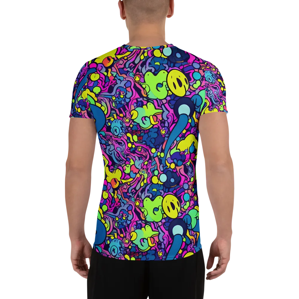 Electric Oddity on Men's Athletic T-Shirt — Back
