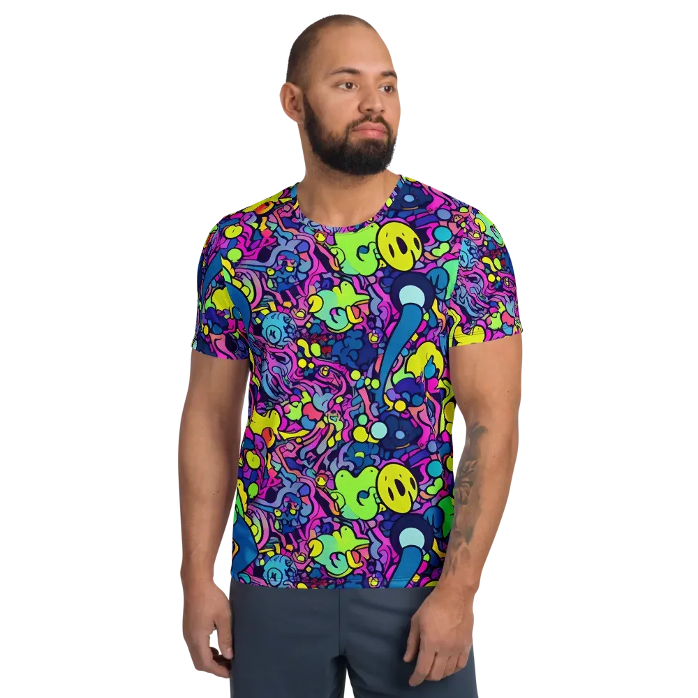 Electric Oddity on Men's Athletic T-Shirt — Front