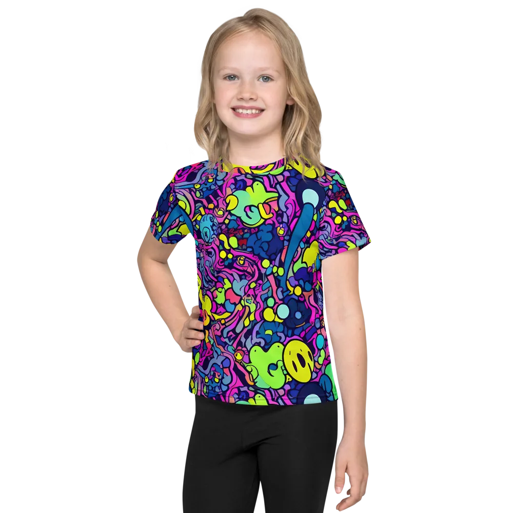 Electric Oddity on Kids Crew Neck T-Shirt — Front