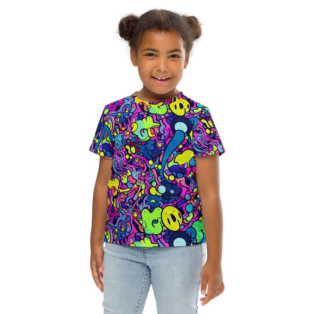 Electric Oddity on Kids Crew Neck T-Shirt — Front