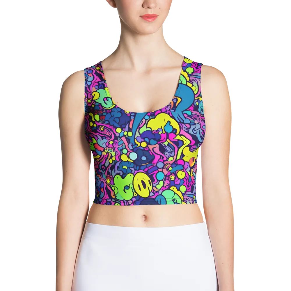 Electric Oddity on Crop Top — Front