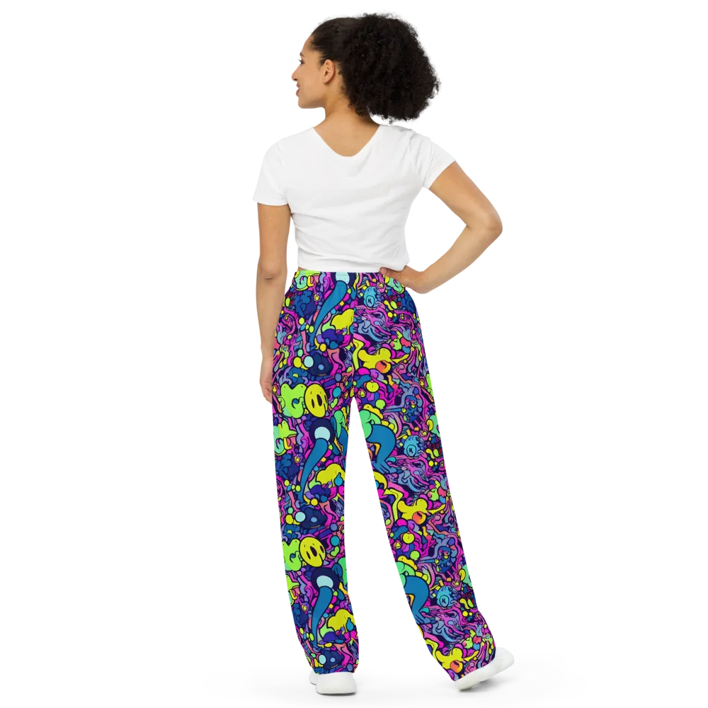 Electric Oddity on Wide-Leg Pants — Back