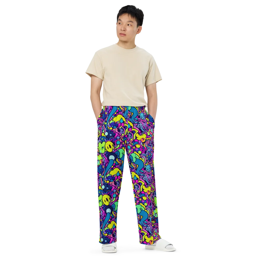 Electric Oddity on Wide-Leg Pants — Front