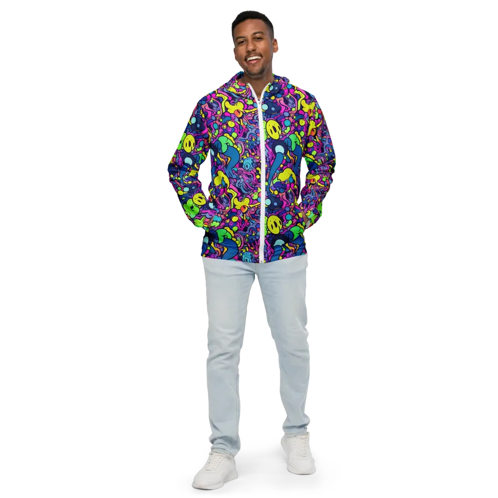 Electric Oddity on Men's Windbreaker — Front