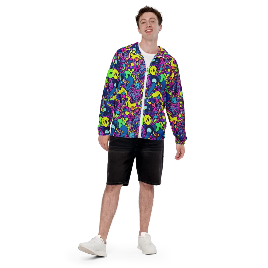 Electric Oddity on Men's Windbreaker — Front