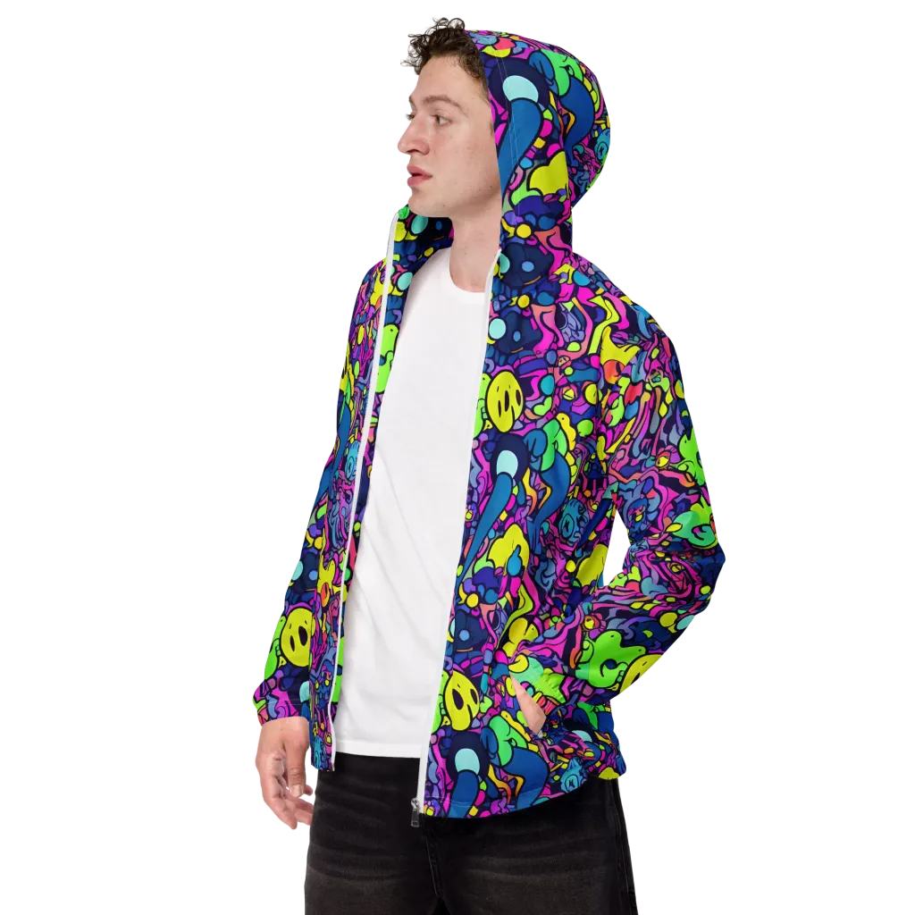 Electric Oddity on Men's Windbreaker — Left Front