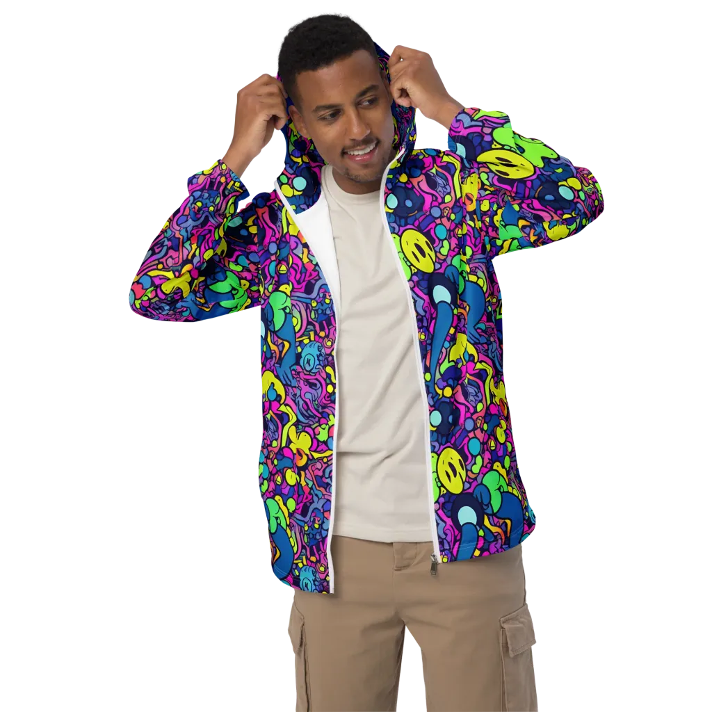 Electric Oddity on Men's Windbreaker — Front