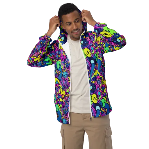 Electric Oddity on a Men's Windbreaker