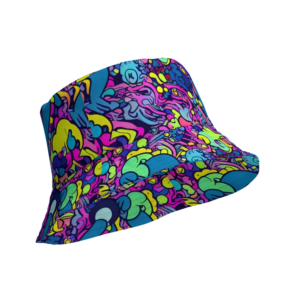 Electric Oddity on Reversible Bucket Hat — Product details Outside