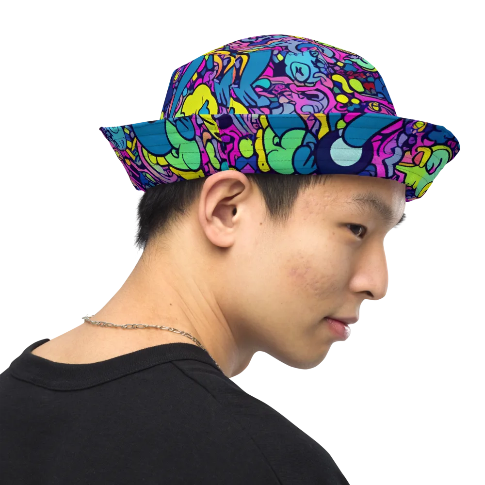 Electric Oddity on Reversible Bucket Hat — Right Outside