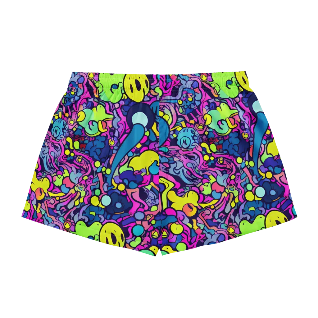Electric Oddity on Women's Pajama Shorts — Back