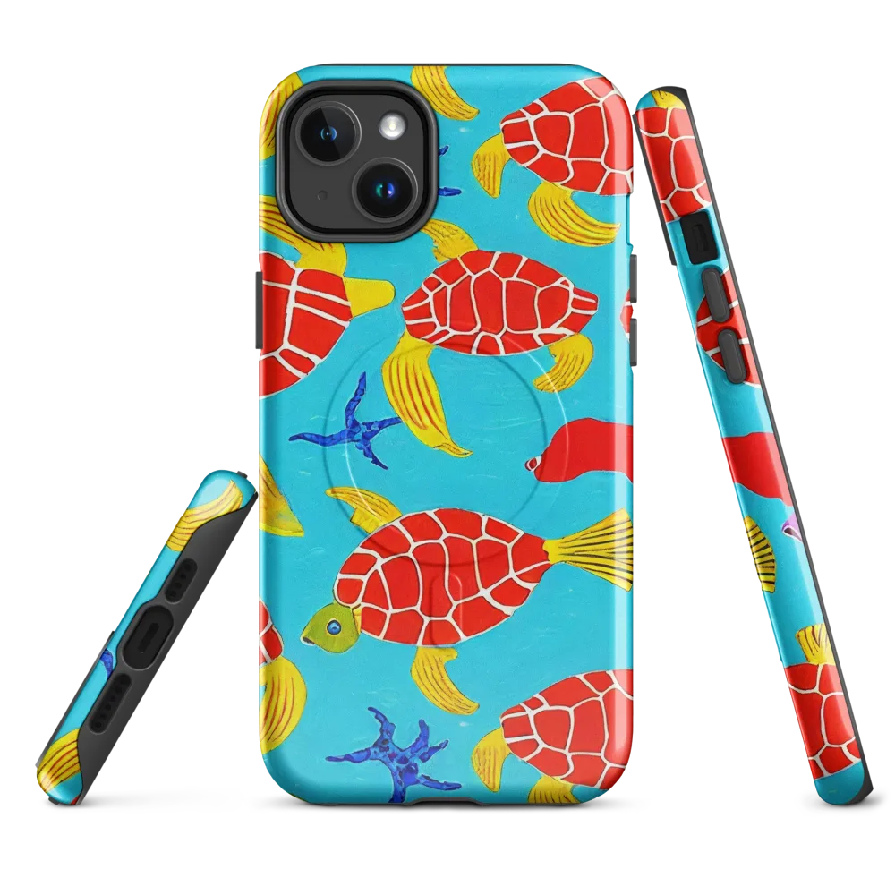 Red Shell Reverie on MagSafe Tough Case for iPhone® — Front