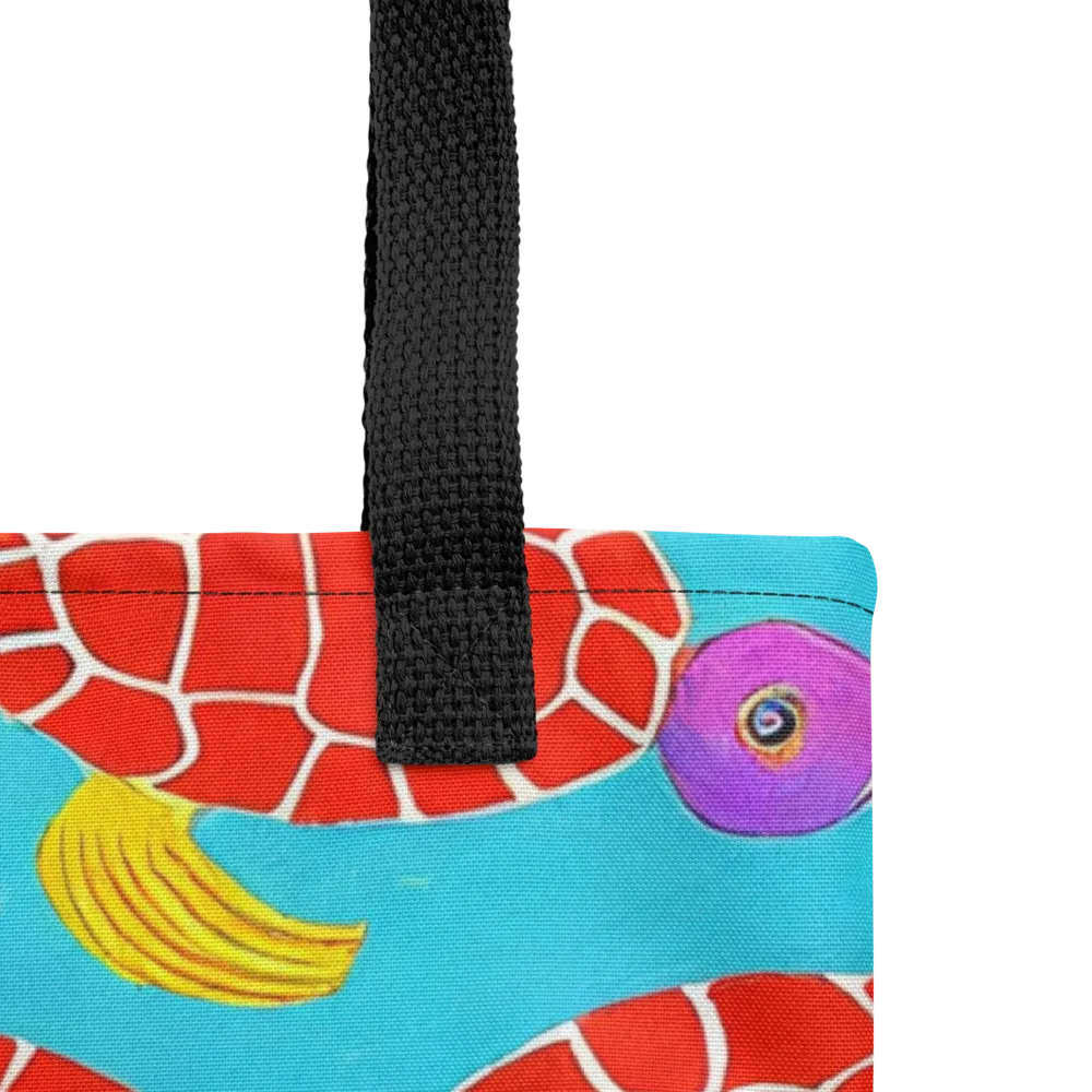 Red Shell Reverie on Tote Bag — Product details