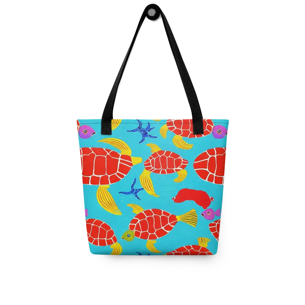Red Shell Reverie on Tote Bag — Front
