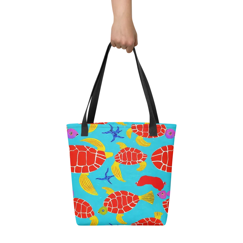 Red Shell Reverie on Tote Bag — Front