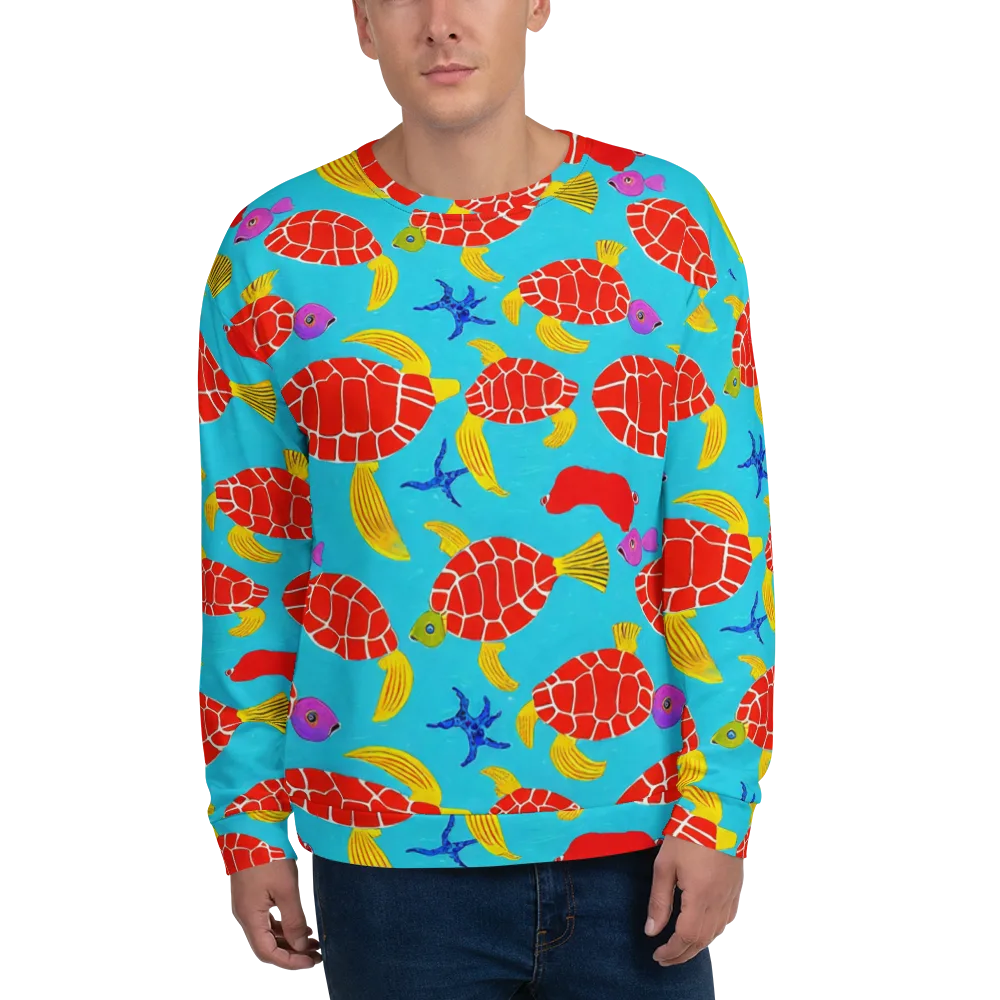 Red Shell Reverie on Sweatshirt — Front