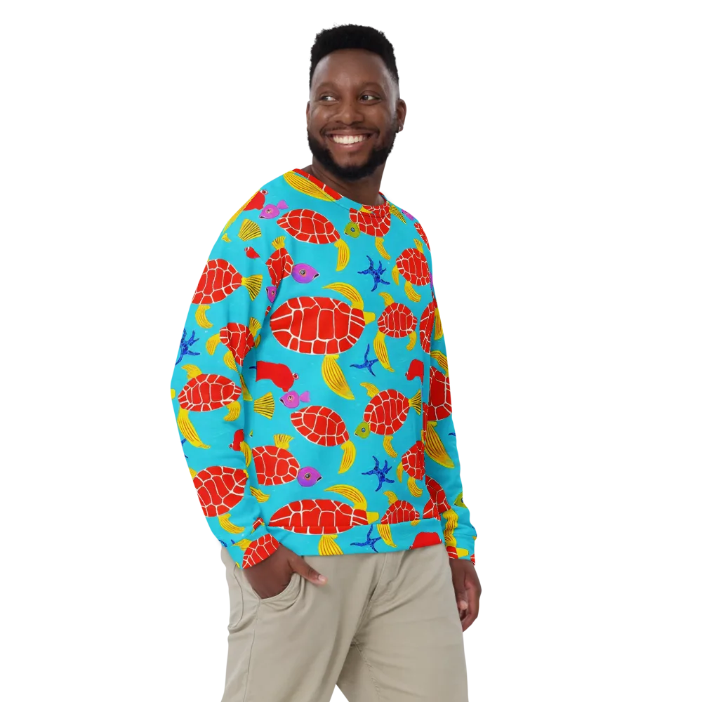 Red Shell Reverie on Sweatshirt — Front