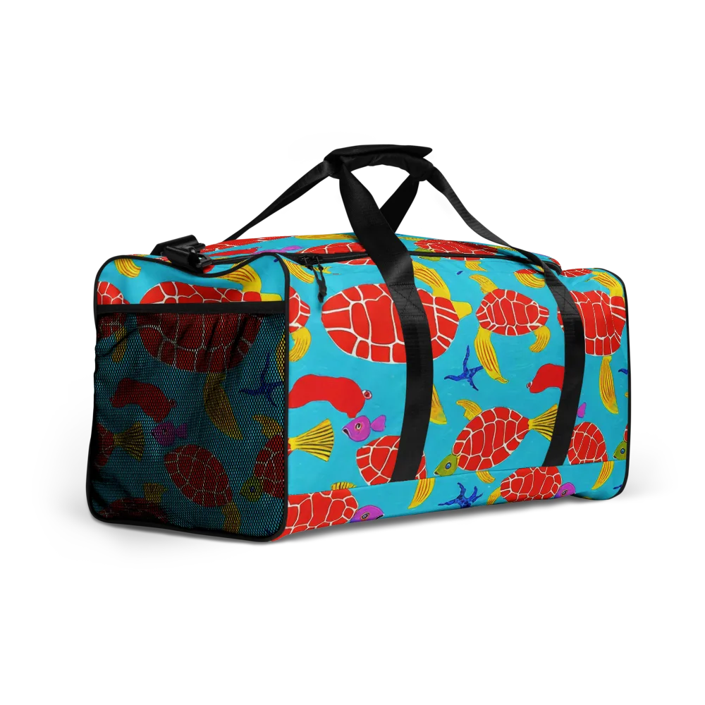 Red Shell Reverie on Duffle Bag — Right Front