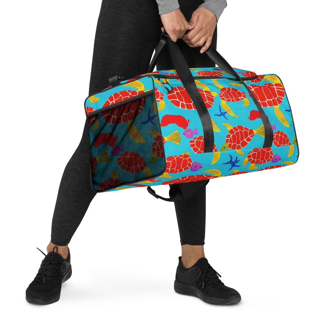 Red Shell Reverie on Duffle Bag — Right Front
