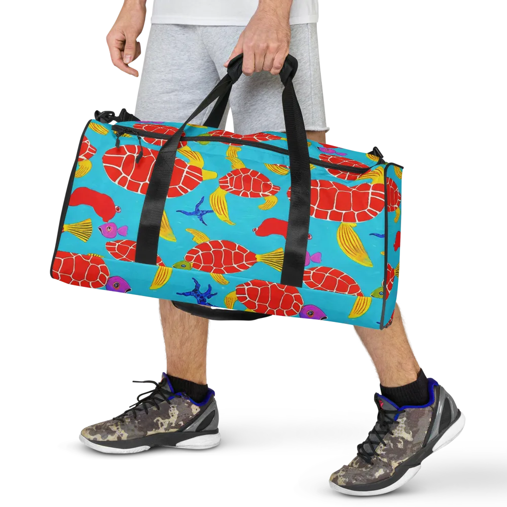 Red Shell Reverie on Duffle Bag — Front