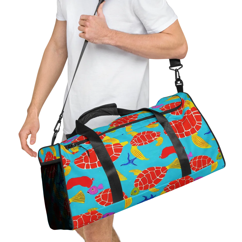Red Shell Reverie on Duffle Bag — Right Front