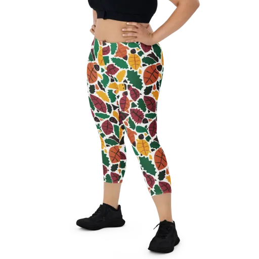 Harvest Static on a Capri Leggings