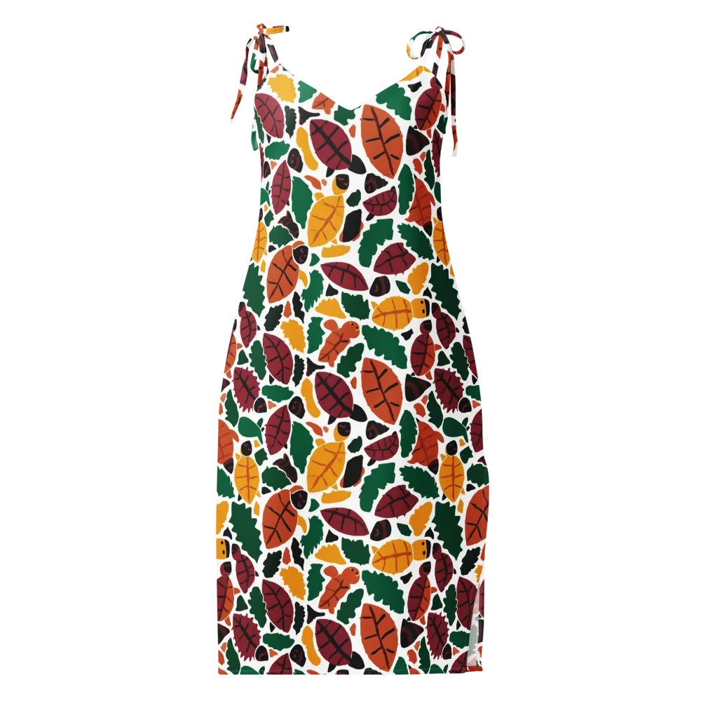 Harvest Static on Slip Dress — Front